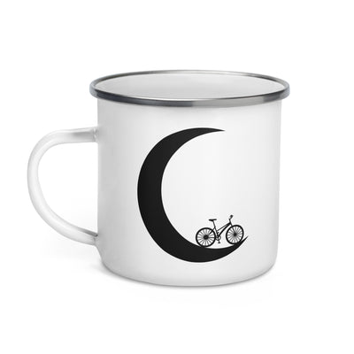 Crescent Moon - Cycling - Emaille Tasse fahrrad