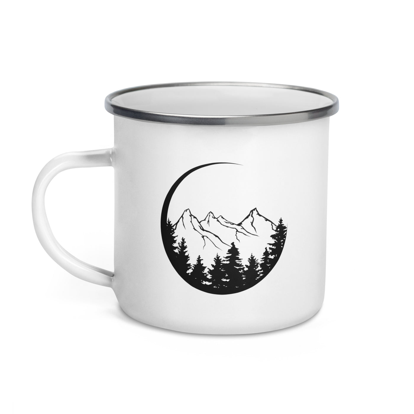 Cricle - Mountain - Emaille Tasse berge
