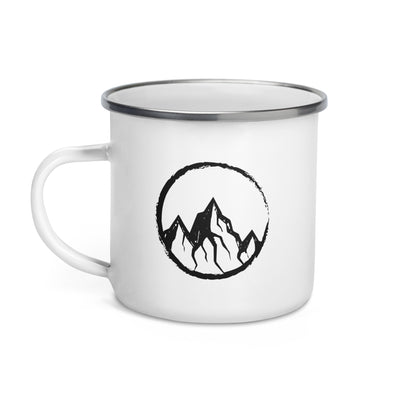 Cricle And Mountain - Emaille Tasse berge