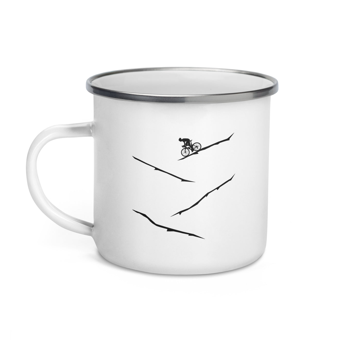 Cycling - Emaille Tasse fahrrad
