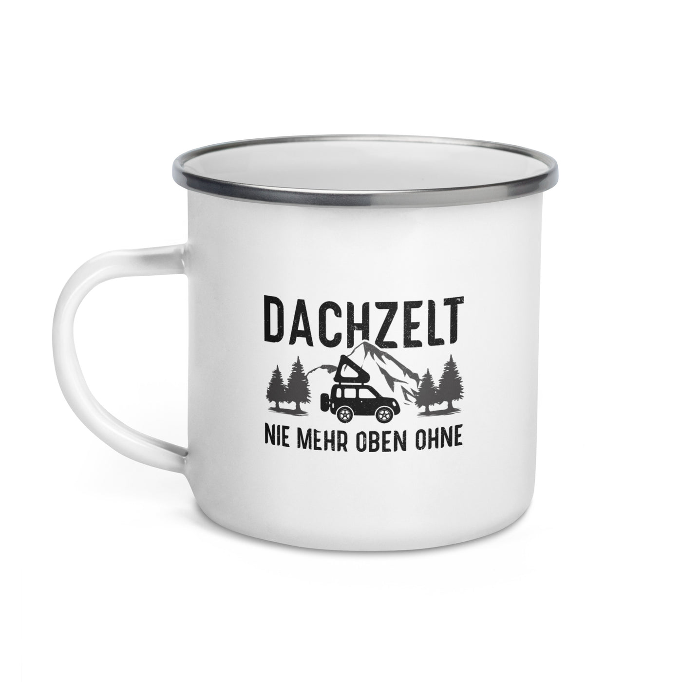 Dachzelt - Emaille Tasse camping