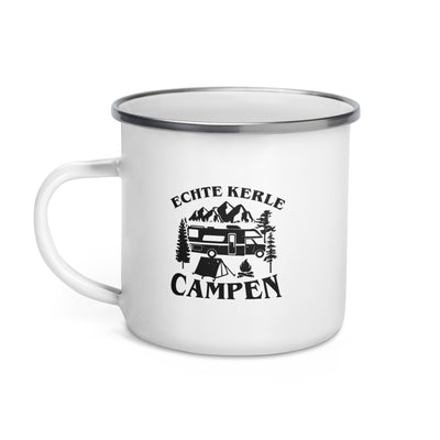 Echte Kerle Campen - Emaille Tasse camping