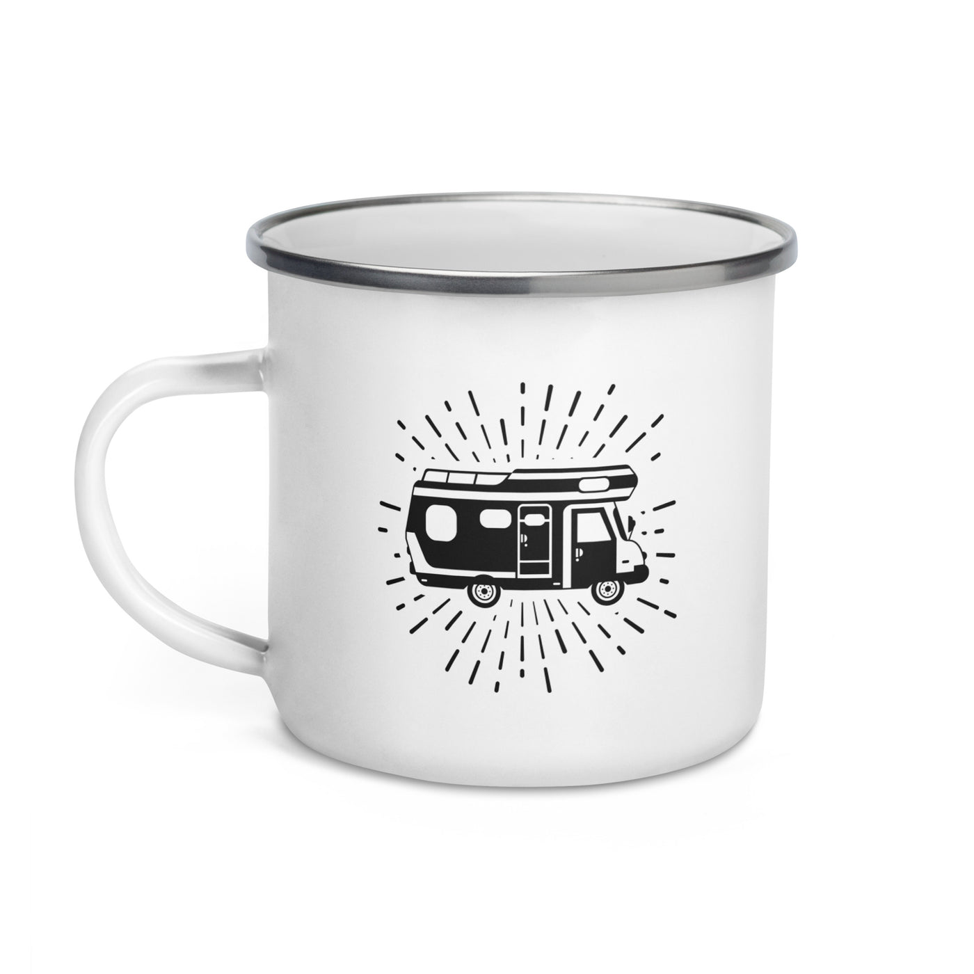 Firework And Camping - Emaille Tasse camping
