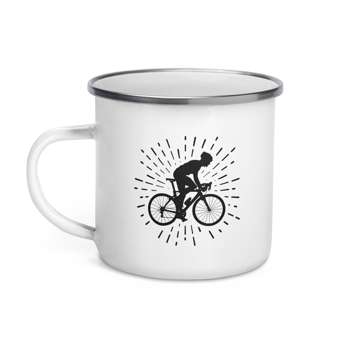 Firework And Cycling 1 - Emaille Tasse fahrrad