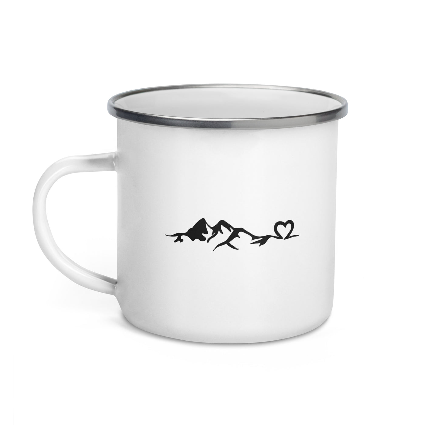 Heart - Mountain - Emaille Tasse berge