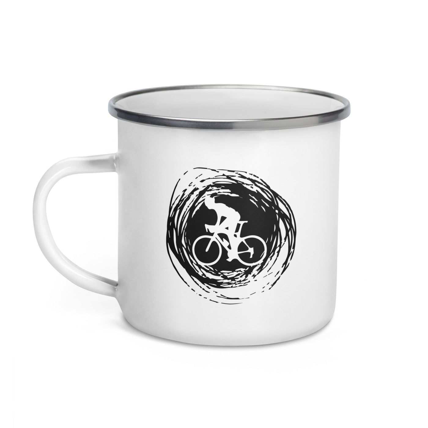 Circle - Cycling - Emaille Tasse fahrrad