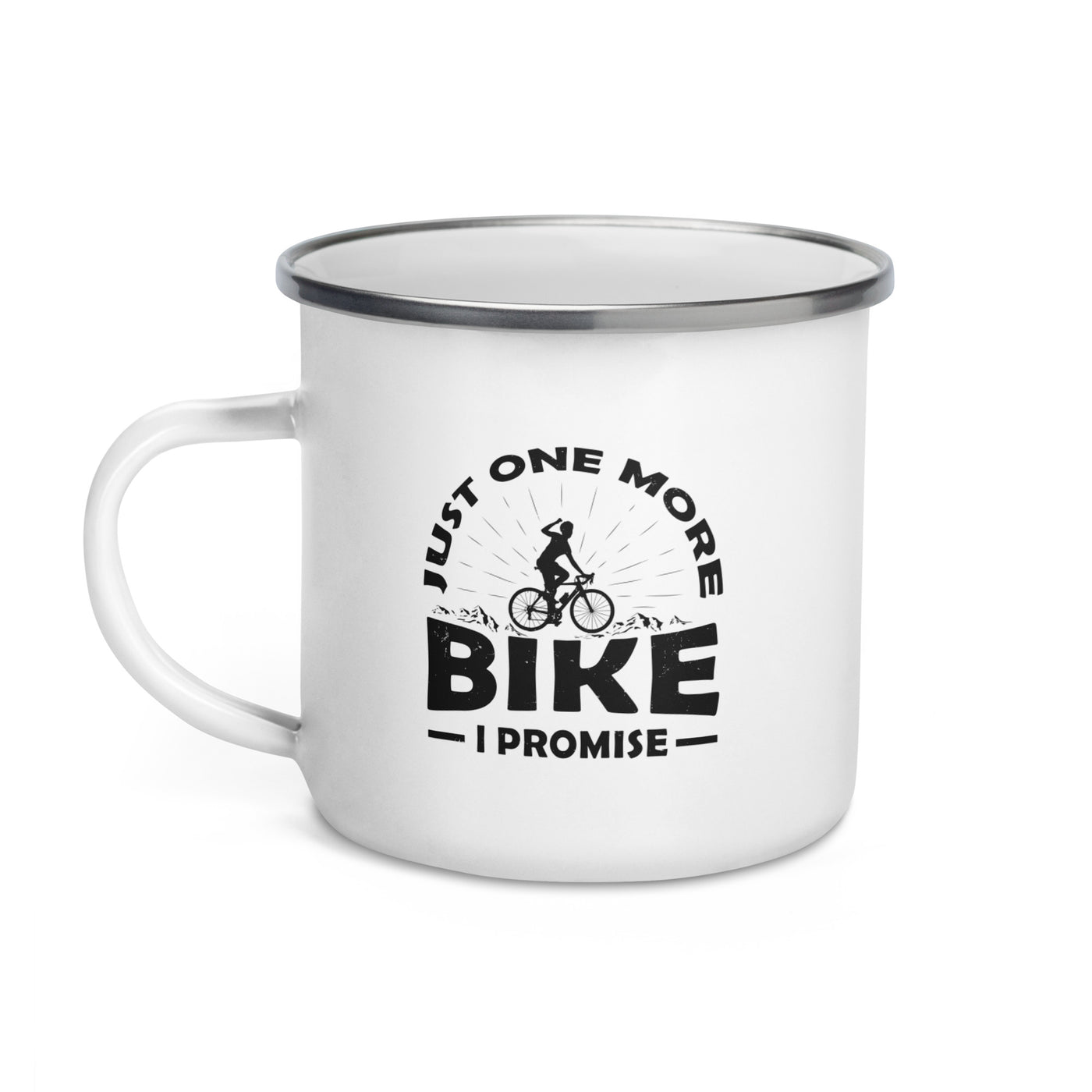 Just One More Bike, I Promise - Emaille Tasse fahrrad