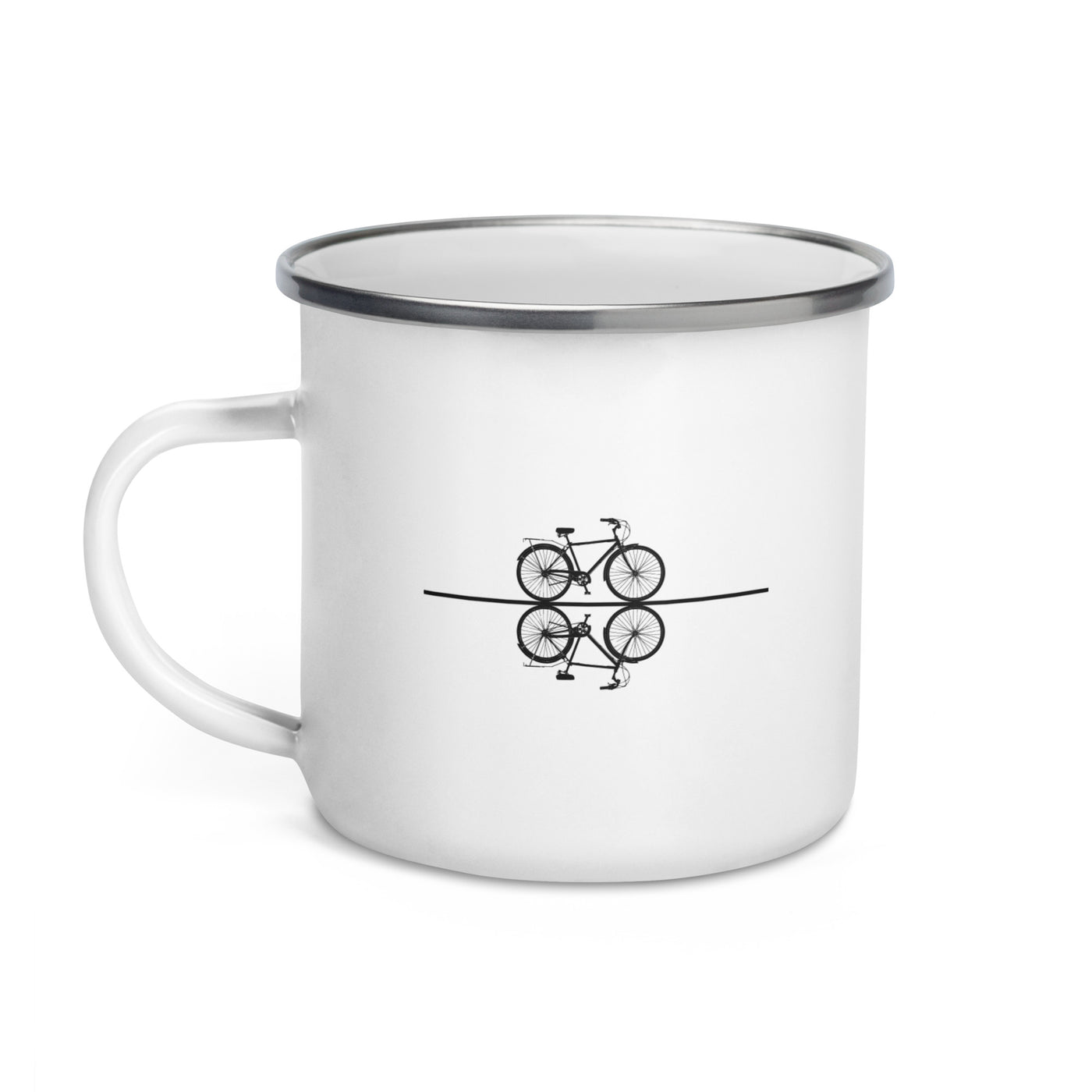 Line - Cycling - Emaille Tasse fahrrad