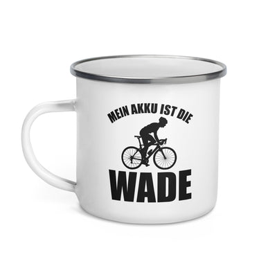 Mein Akku Ist Die Wade 2 - Emaille Tasse fahrrad