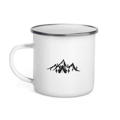 Mountain - Camping - Emaille Tasse camping