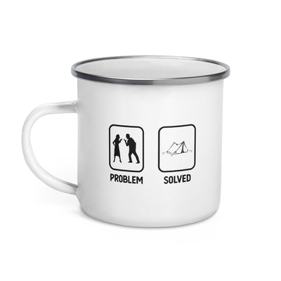 Problem Solved - Camping Tent - Emaille Tasse camping