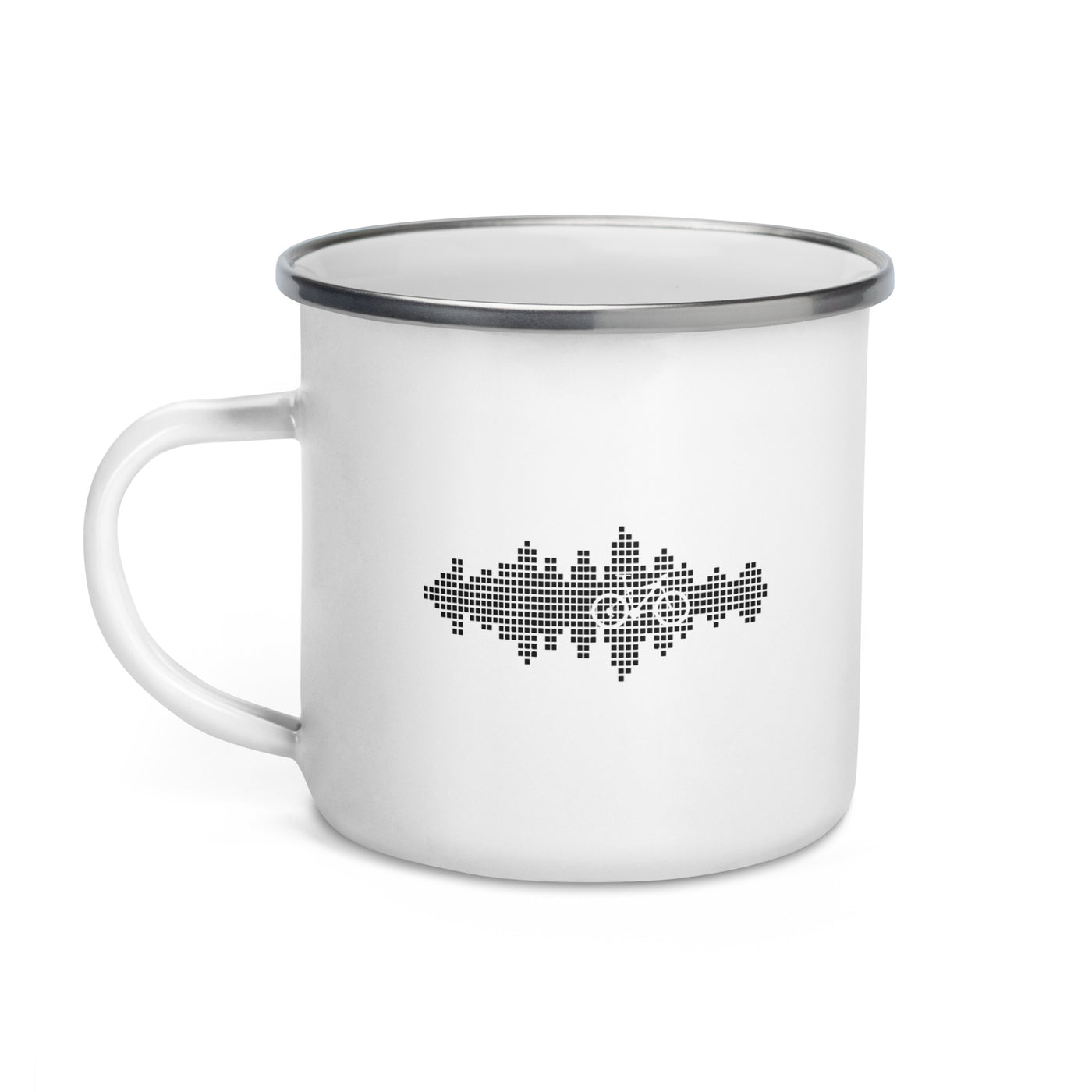 Sound Waves - Cycling - Emaille Tasse fahrrad