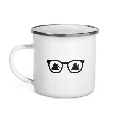 Sunglasses And Climbing 1 - Emaille Tasse klettern