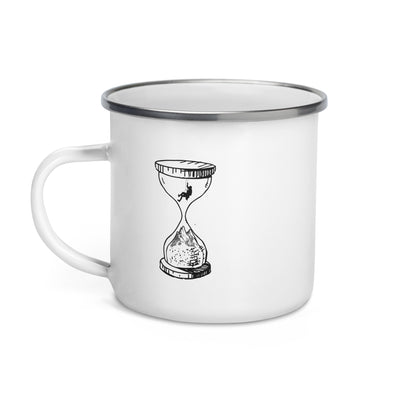 Time - Mountain - Climbing - Emaille Tasse klettern