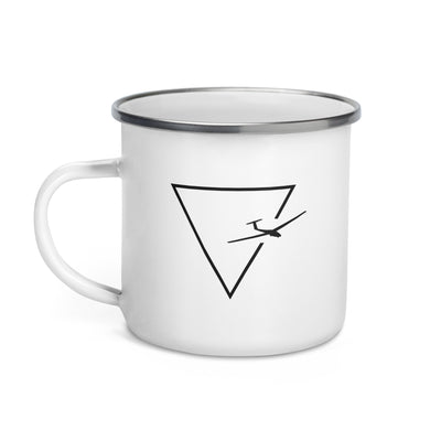 Triangle 1 And Sailplane - Emaille Tasse berge