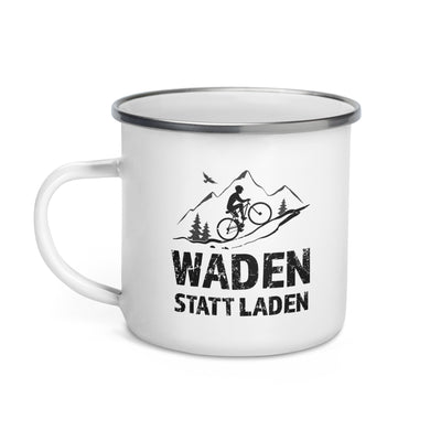 Waden Statt Laden - Emaille Tasse fahrrad mountainbike