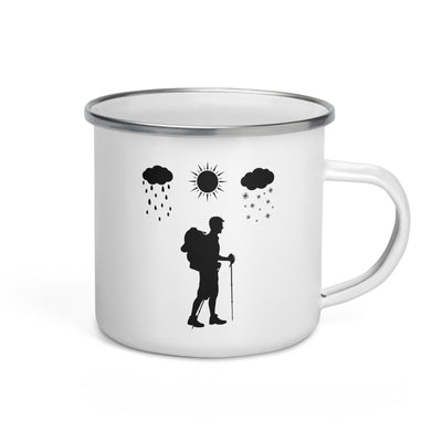 All Seasons And Hiking - Emaille Tasse wandern Default Title