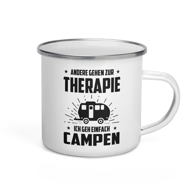 Andere Gehen Zur Therapie Ich Gen Einfach Campen - Emaille Tasse camping Default Title