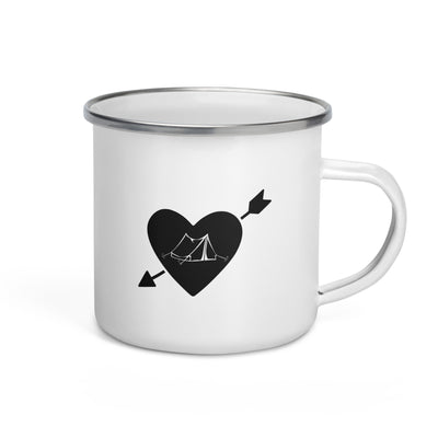 Arrow Heart And Camping 1 - Emaille Tasse camping Default Title