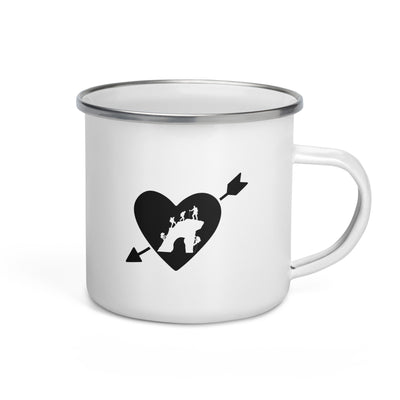 Arrow Heart And Climbing - Emaille Tasse klettern Default Title