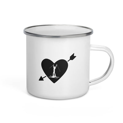 Arrow Heart And Skiing 1 - Emaille Tasse ski Default Title