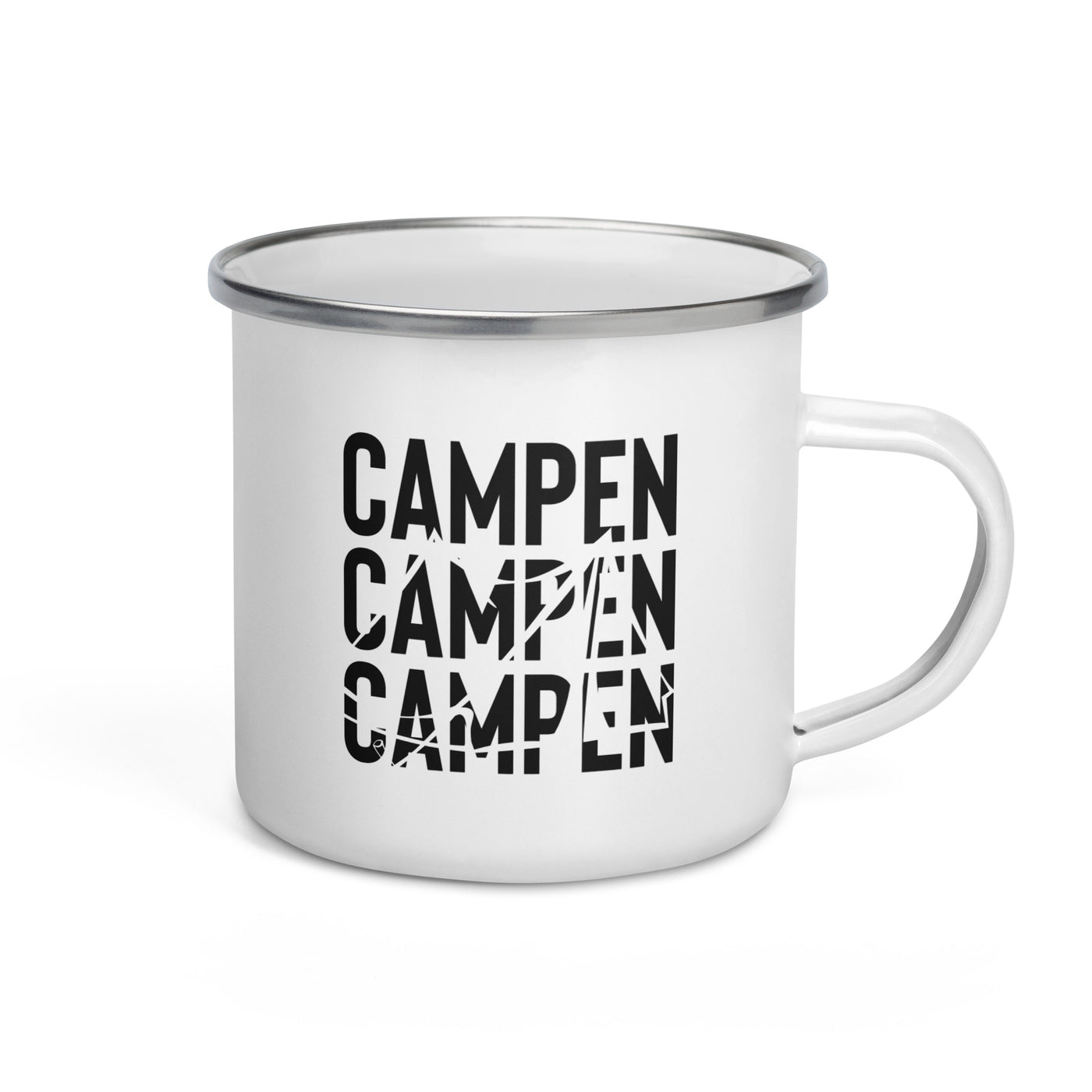 Campen - Emaille Tasse camping Default Title