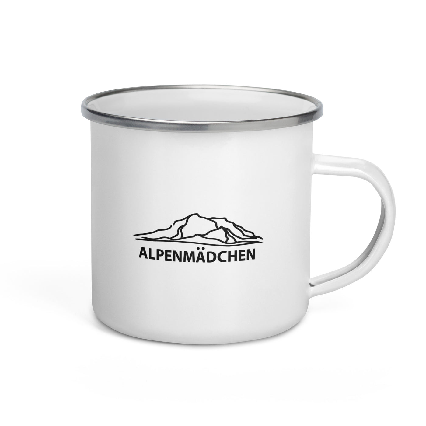 Alpenmadchen (9) - Emaille Tasse berge Default Title