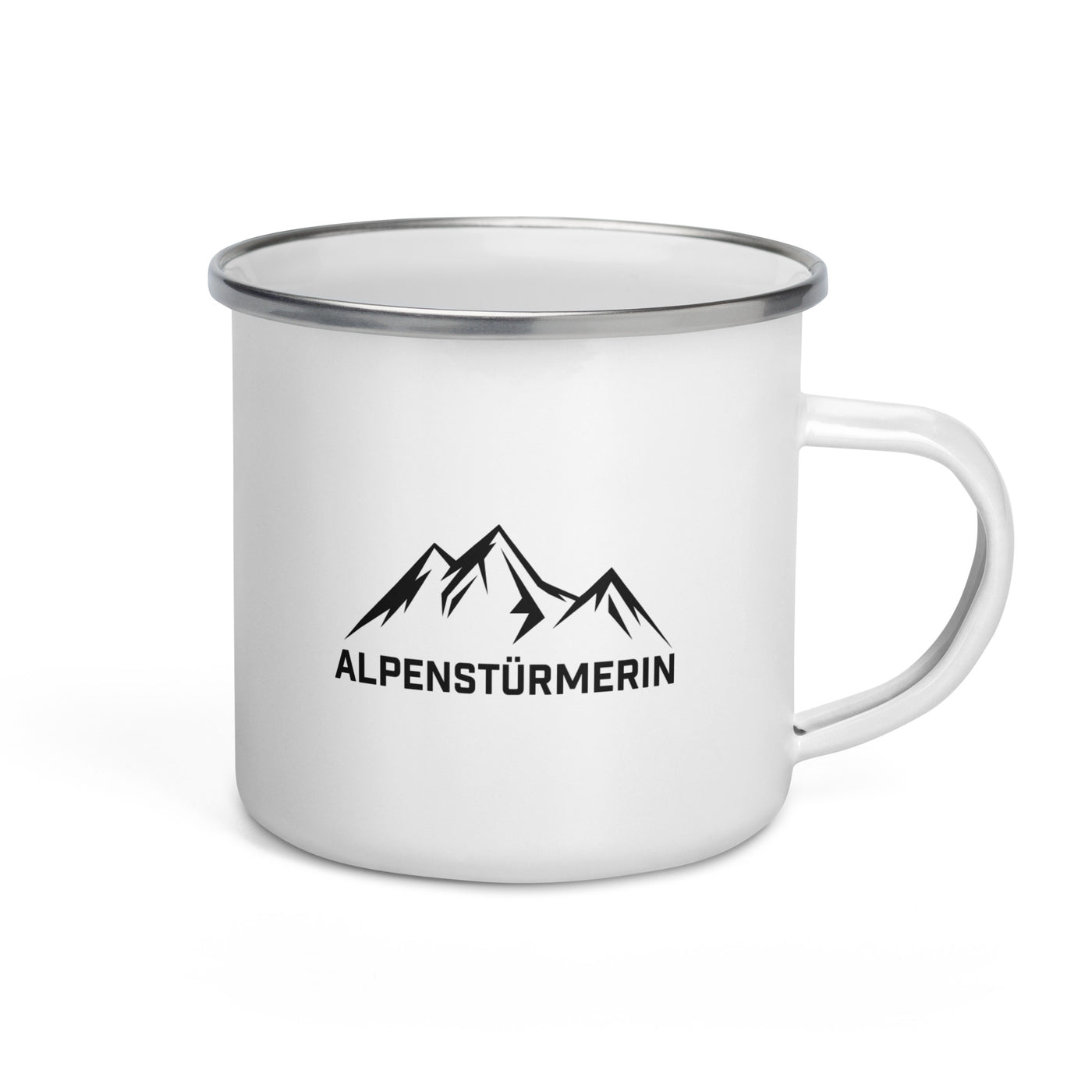 Alpenstürmerin - Emaille Tasse berge Default Title