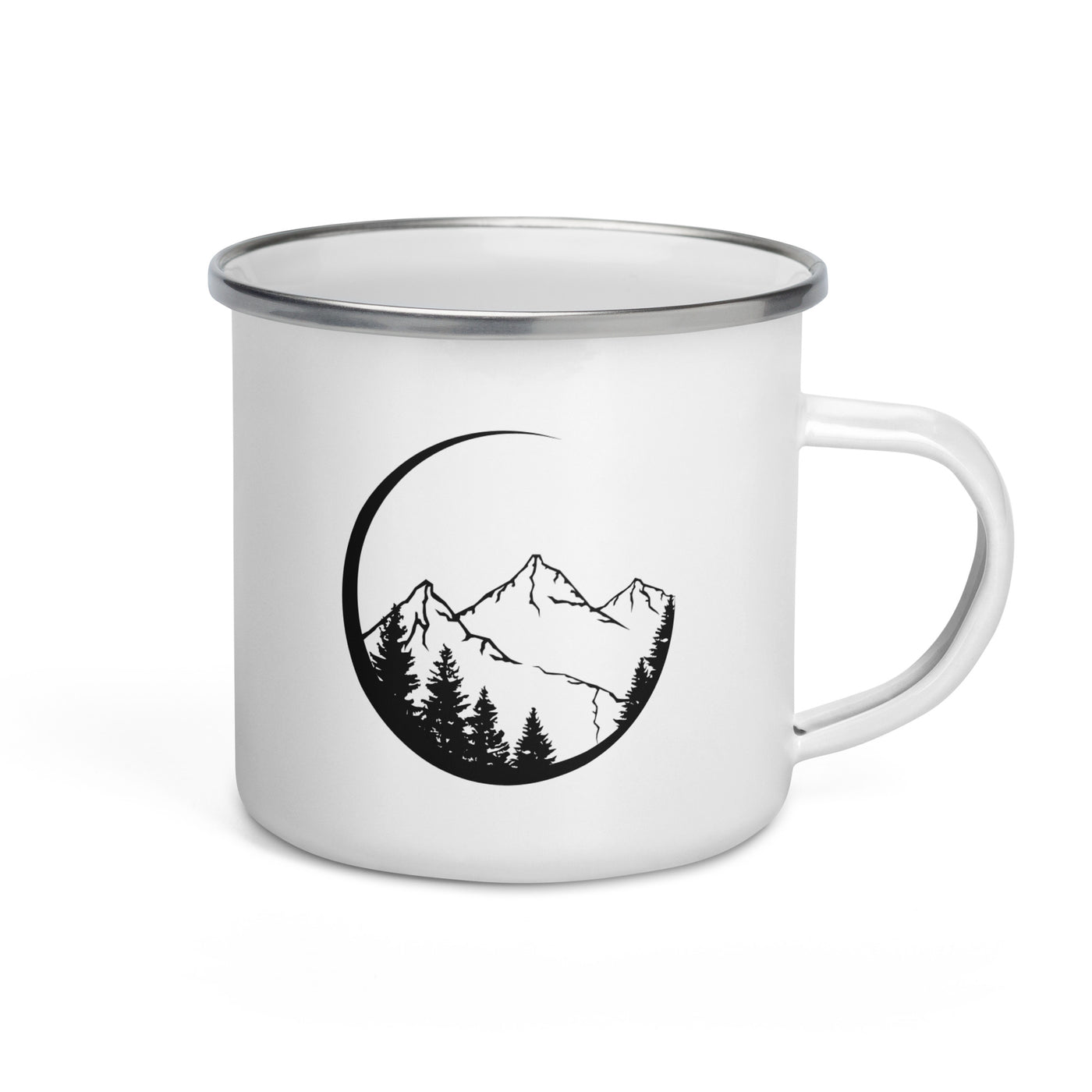 Circle - Mountain - Emaille Tasse berge Default Title
