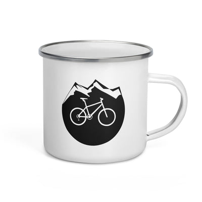 Circle - Mountain - Cycling - Emaille Tasse fahrrad Default Title