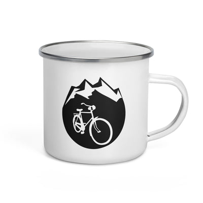 Circle - Mountain - Cycling - Emaille Tasse fahrrad Default Title