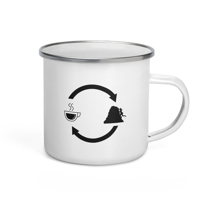 Coffee Loading Arrows And Climbing 1 - Emaille Tasse klettern Default Title