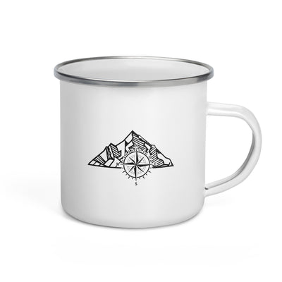 Compass - Mountain - Emaille Tasse berge Default Title