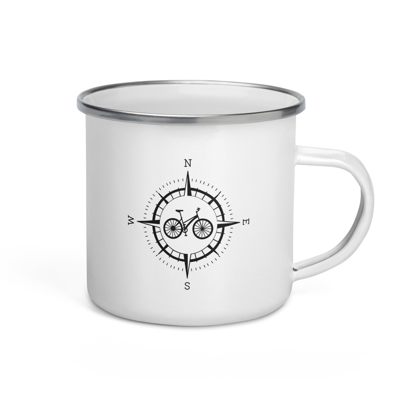 Compass And Bicycle - Emaille Tasse fahrrad Default Title