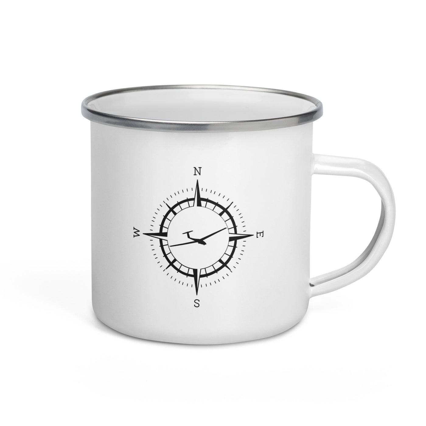 Compass And Sailplane - Emaille Tasse berge Default Title