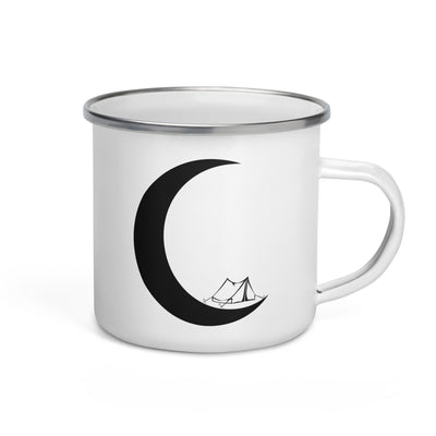Crescent Moon - Camping Tent - Emaille Tasse camping Default Title