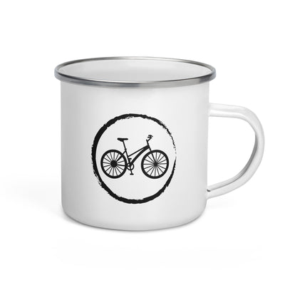 Cricle And Bicycle - Emaille Tasse fahrrad Default Title