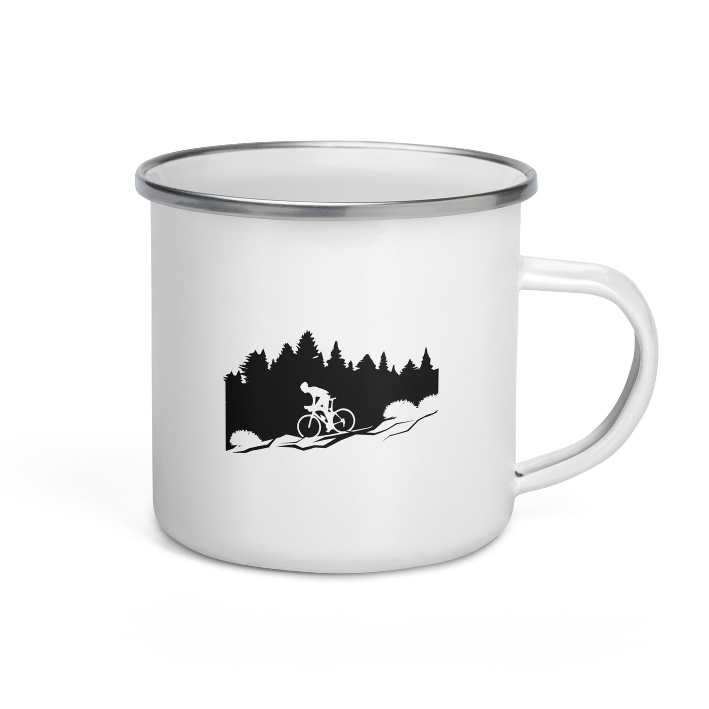 Cycling - Emaille Tasse fahrrad Default Title