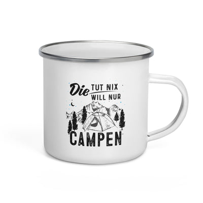 Die Will Nur Campen - Emaille Tasse camping Default Title