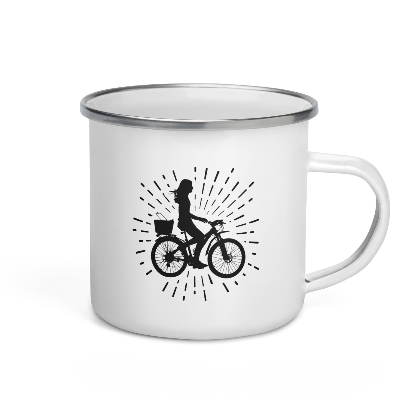 Firework And Cycling 2 - Emaille Tasse fahrrad Default Title