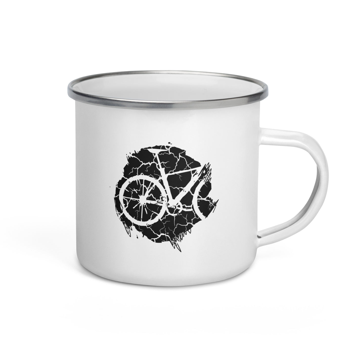 Grunge Circle - Cycling - Emaille Tasse fahrrad Default Title