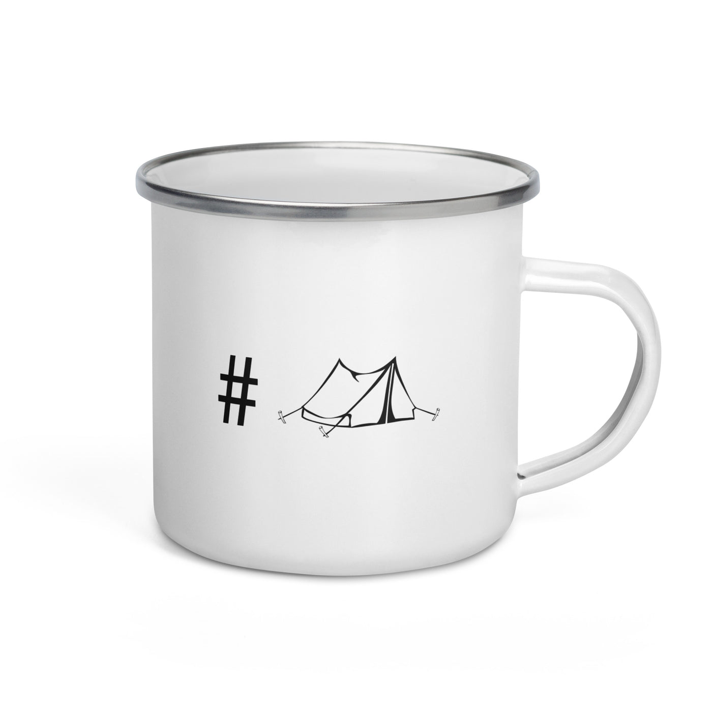 Hashtag - Camping Tent - Emaille Tasse camping Default Title
