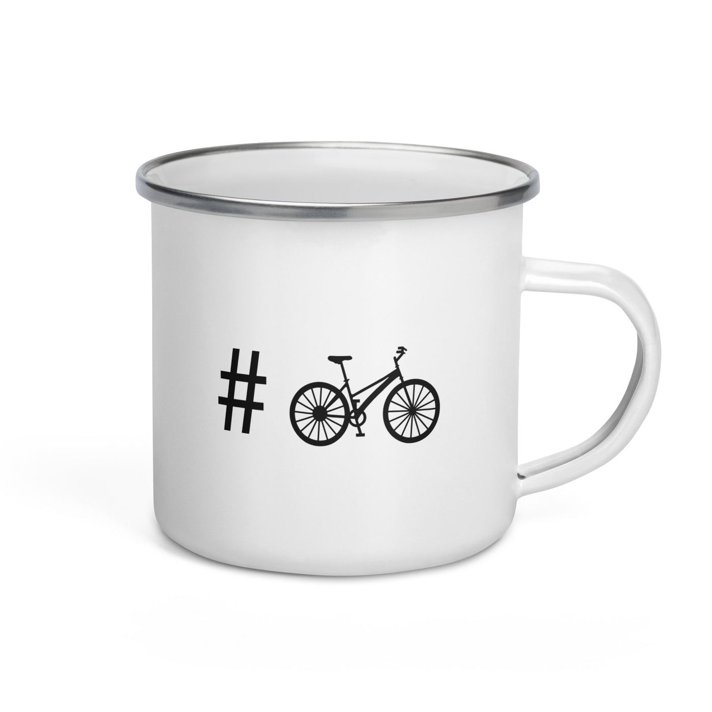 Hashtag - Cycling - Emaille Tasse fahrrad Default Title