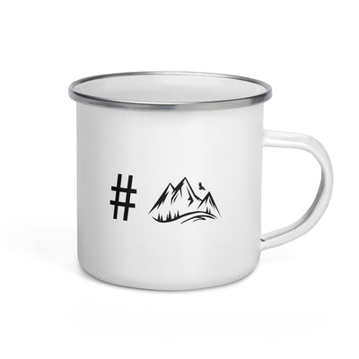 Hashtag - Mountain - Emaille Tasse berge Default Title