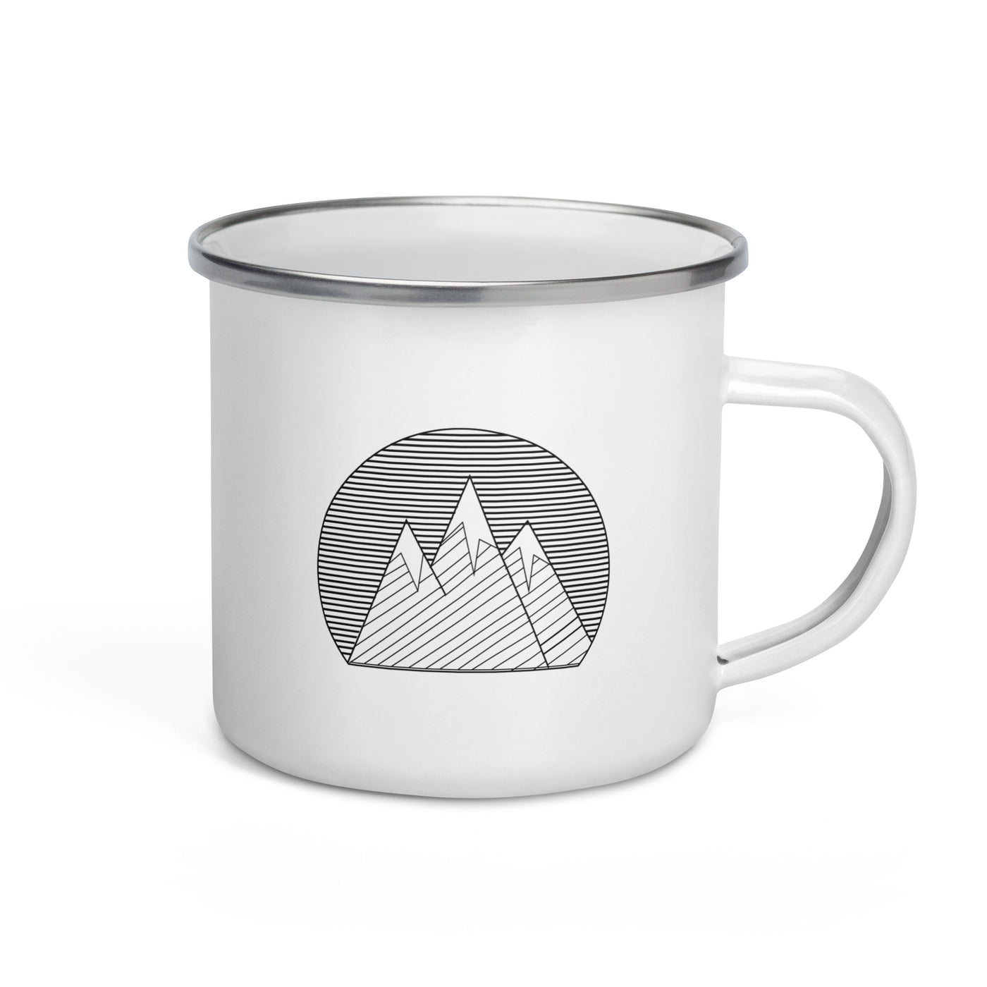 Circle - Mountain (9) - Emaille Tasse berge Default Title