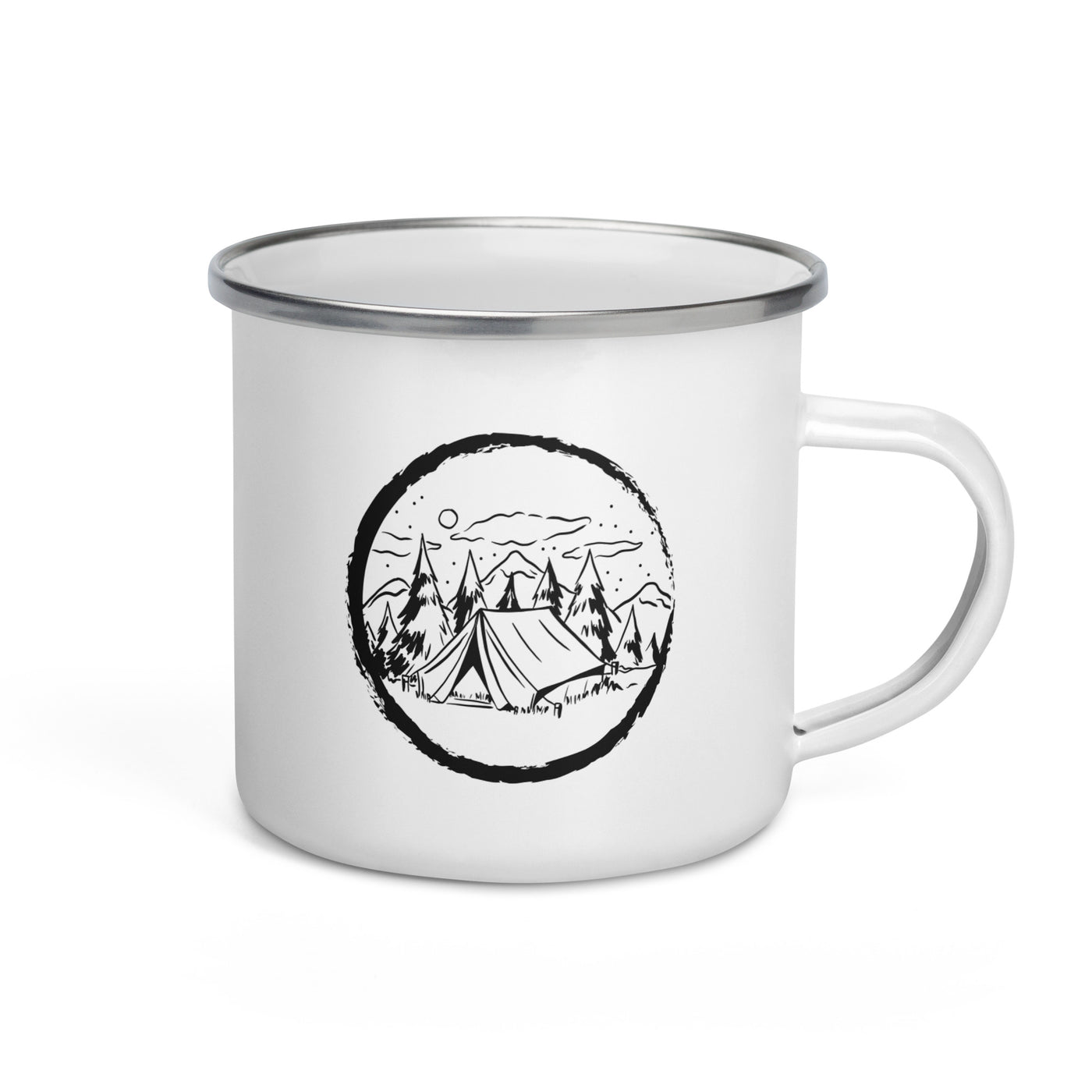 Cricle And Camping - Emaille Tasse camping Default Title