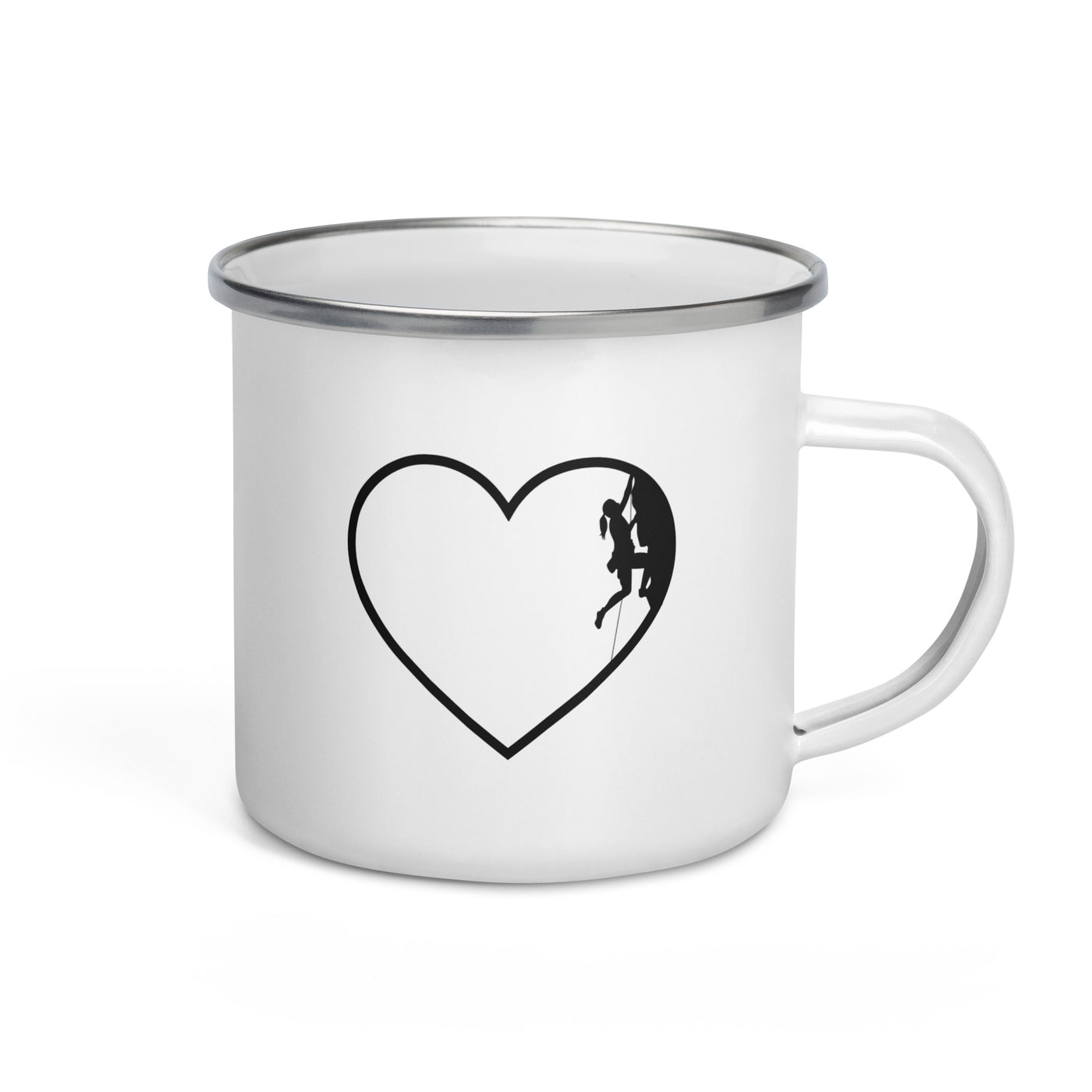 Heart 2 And Climbing - Emaille Tasse klettern Default Title