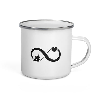 Infinity Heart And Climbing - Emaille Tasse klettern Default Title