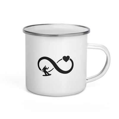 Infinity Heart And Snowboarding 1 - Emaille Tasse snowboarden Default Title