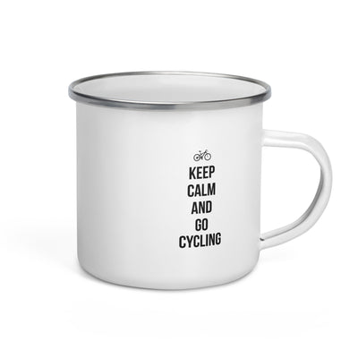 Keep Calm And Go Cycling - Emaille Tasse fahrrad Default Title